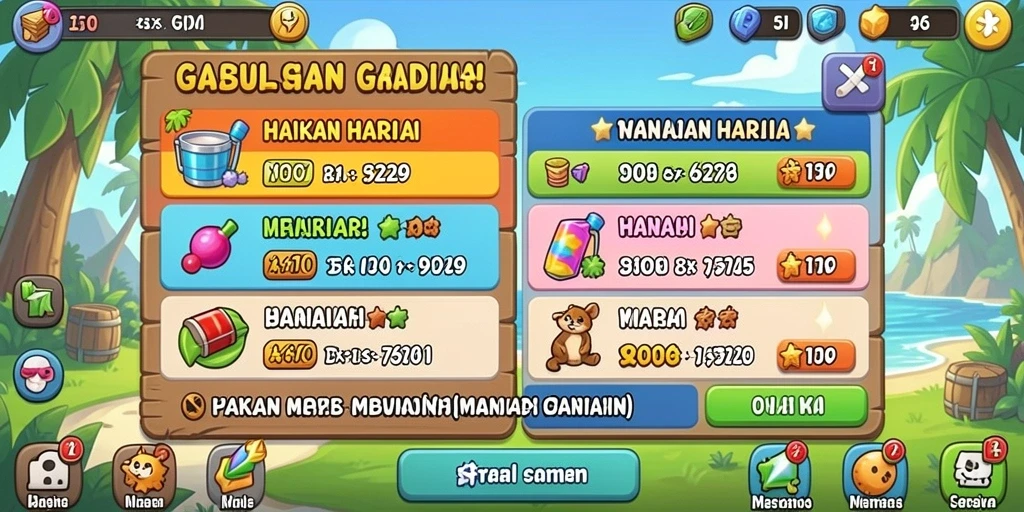Tampilan antarmuka yang sederhana dan menarik.