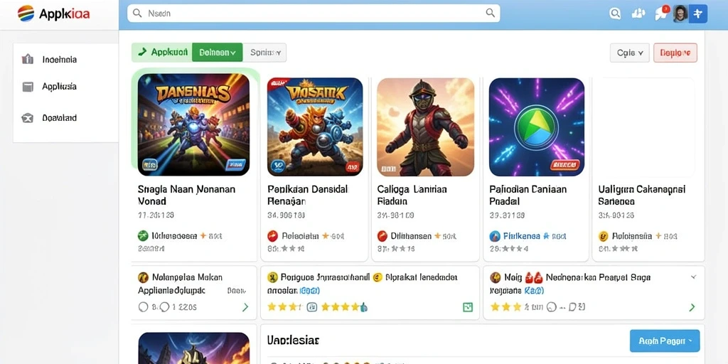 Tampilan awal game dengan karakter menarik.