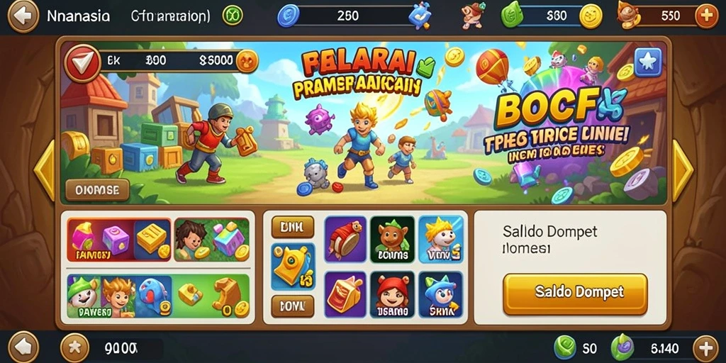 Screenshot RPLOOT menampilkan grafik yang memukau dan UI yang ramah pengguna.