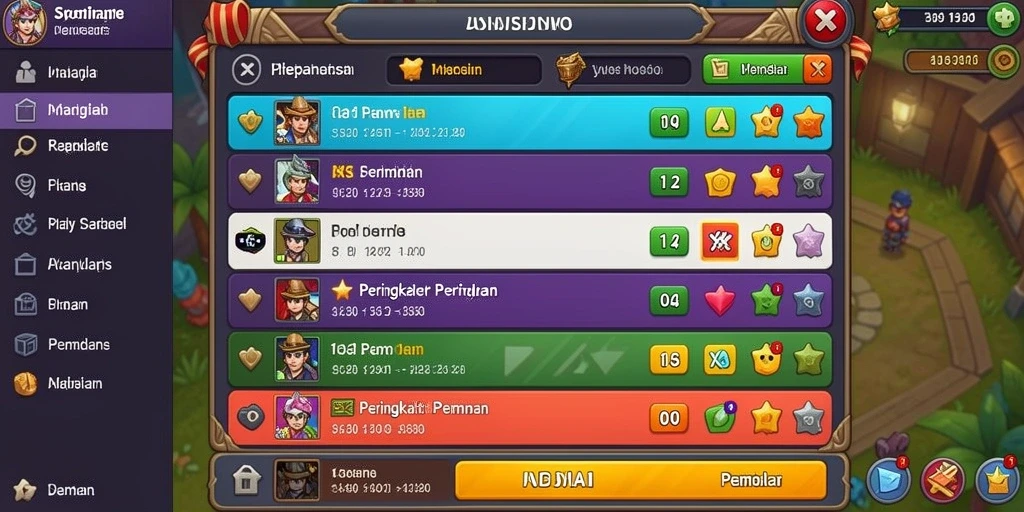 Tampilan antarmuka yang menarik di SUPERWIN777.